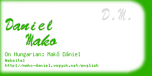 daniel mako business card