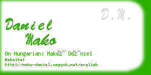 daniel mako business card